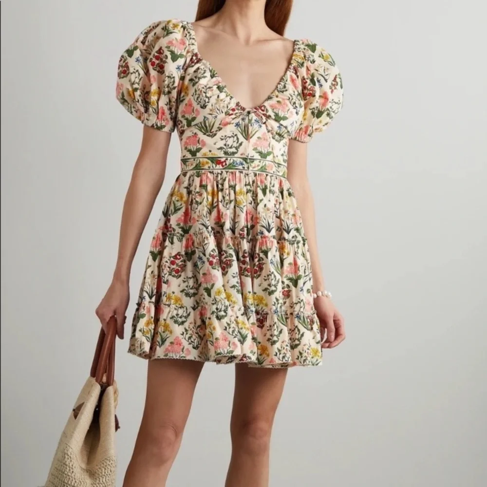 Agua by Agua Bendita Manzanilla Magdalena Amane puff sleeve dress 💕 🌹 - Picture 3 of 9